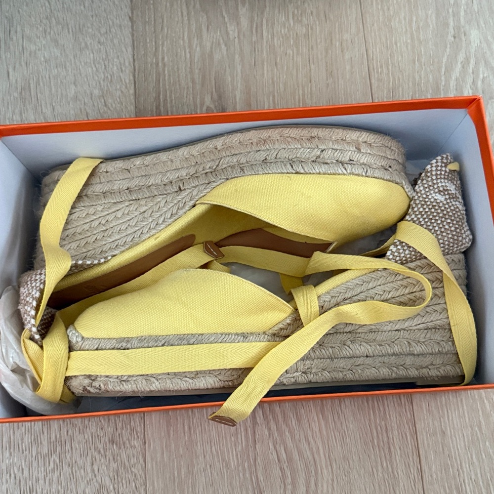 Castaner Amarillo Espadrille Wedges - Picture 2 of 4